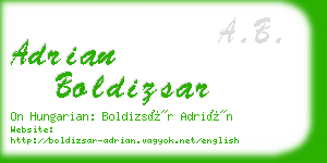 adrian boldizsar business card